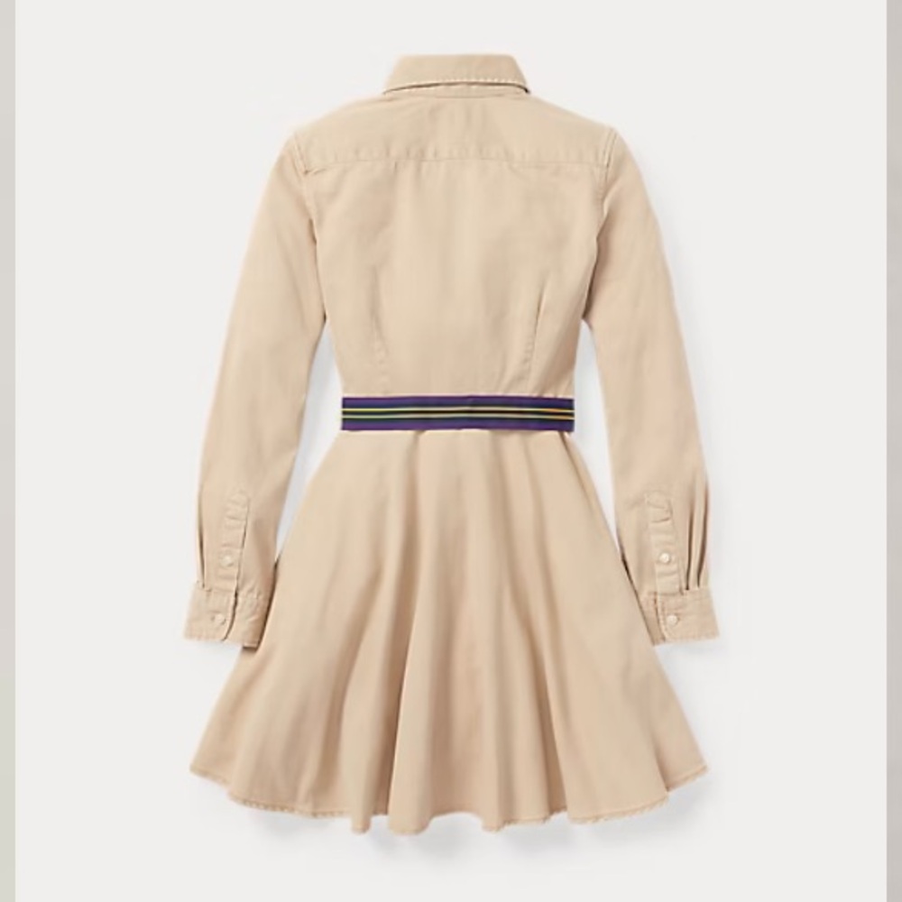Ralph Lauren Khaki Girls Formal Dress - Picture 9 of 11